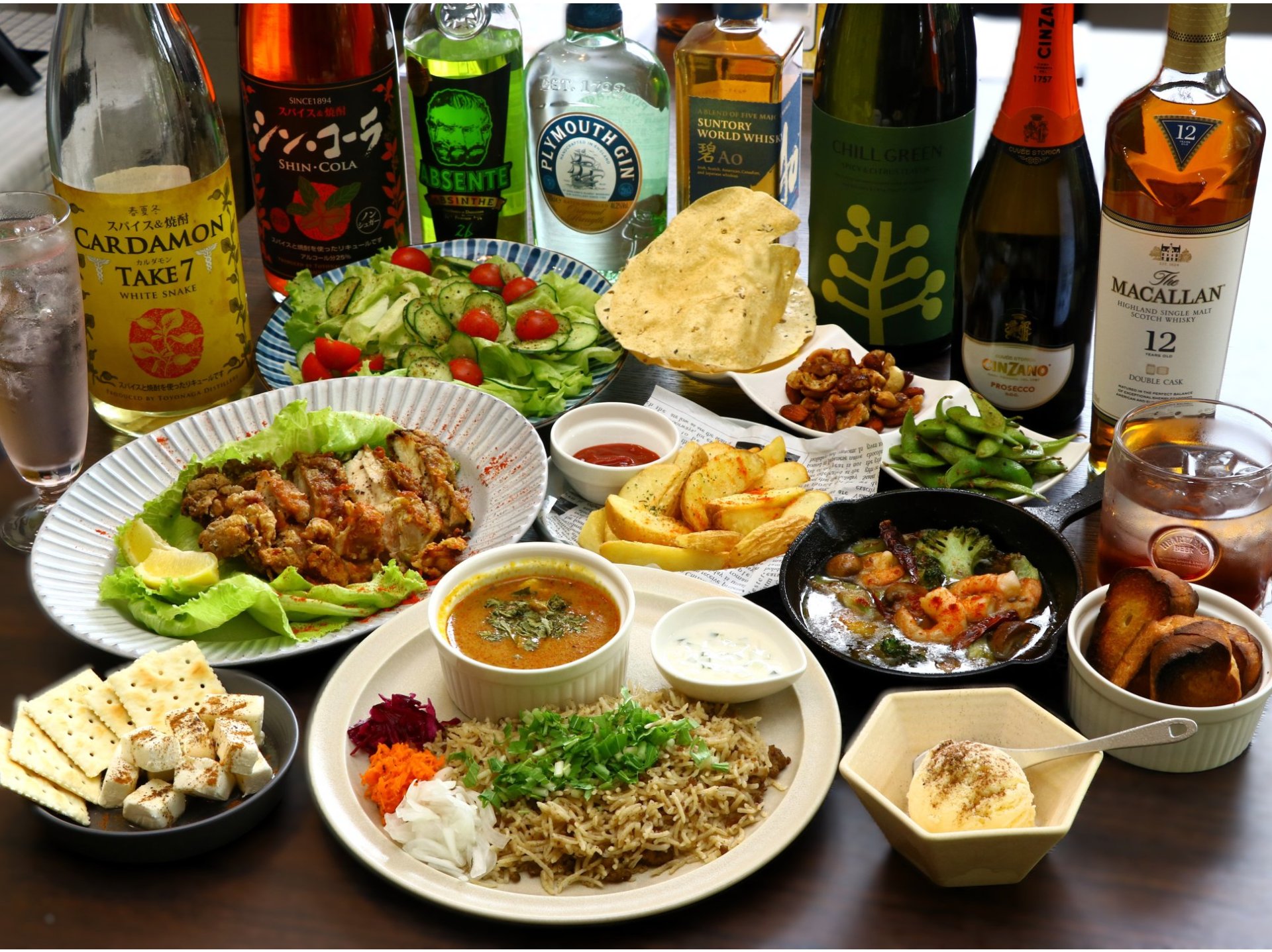 カリフルのコース料理