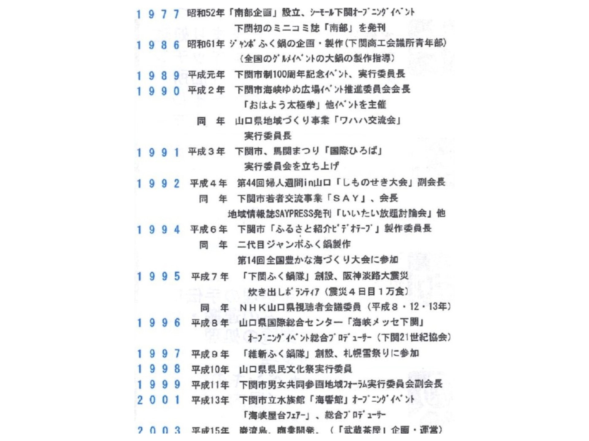 【代表　略歴】確かな実績に裏打ちされた幅広いネットワーク！