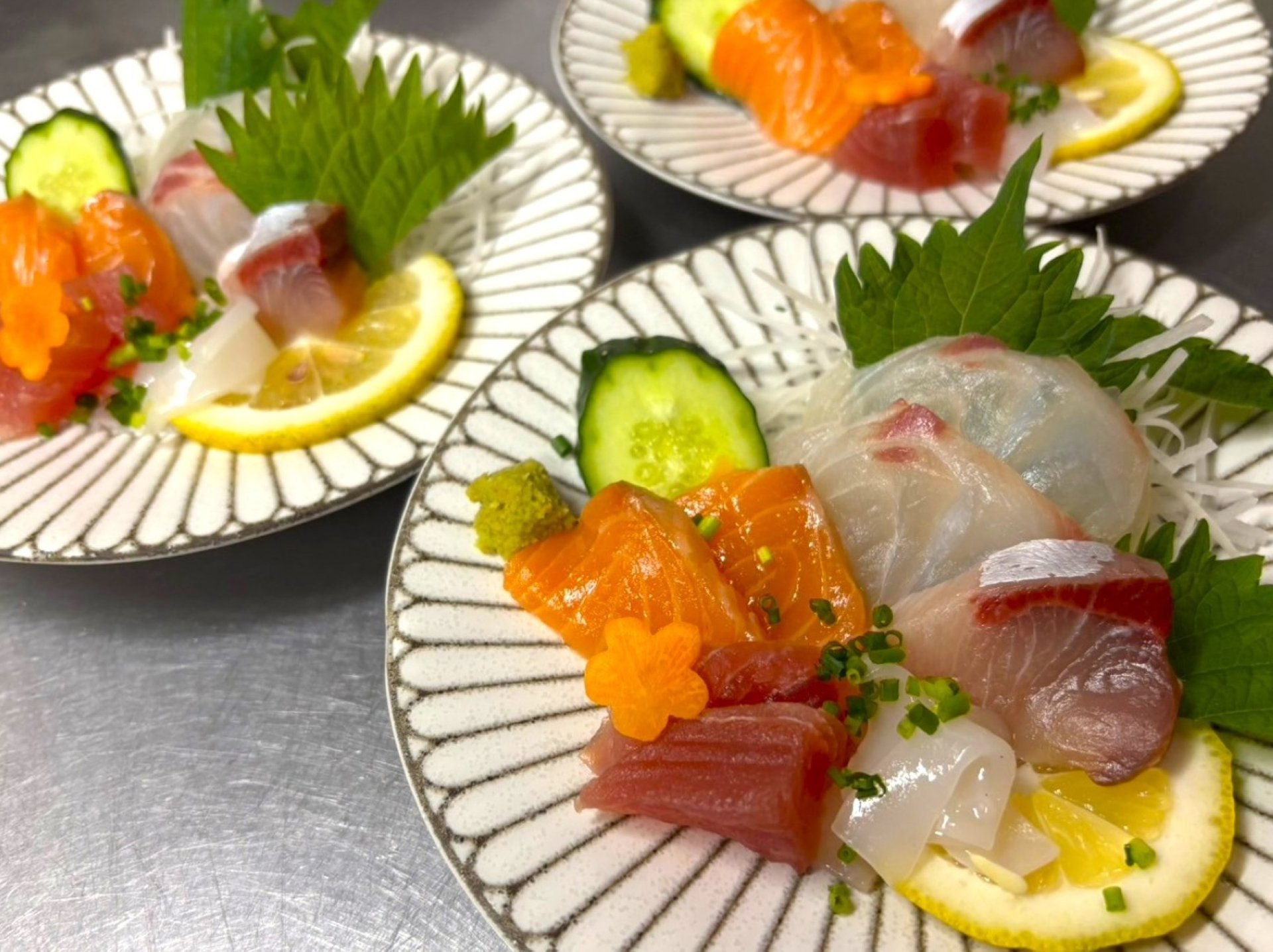 旬魚の刺身盛り合わせ