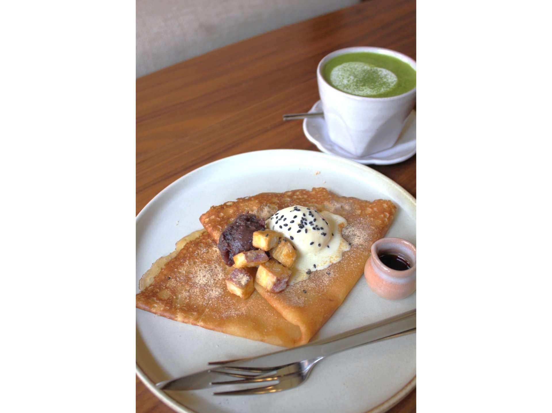 【～11/15まで】蜜芋と餡子のきな粉甘味クレープ