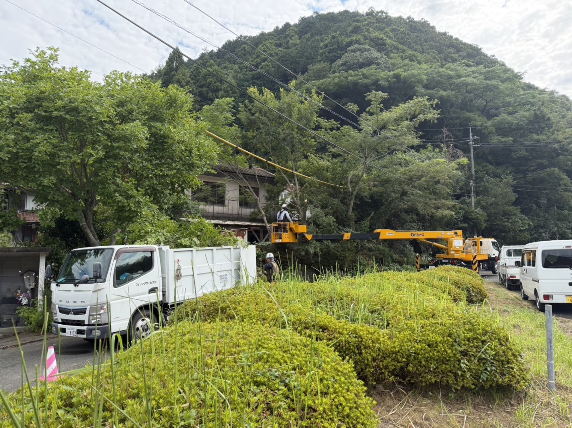 工事最中の様子