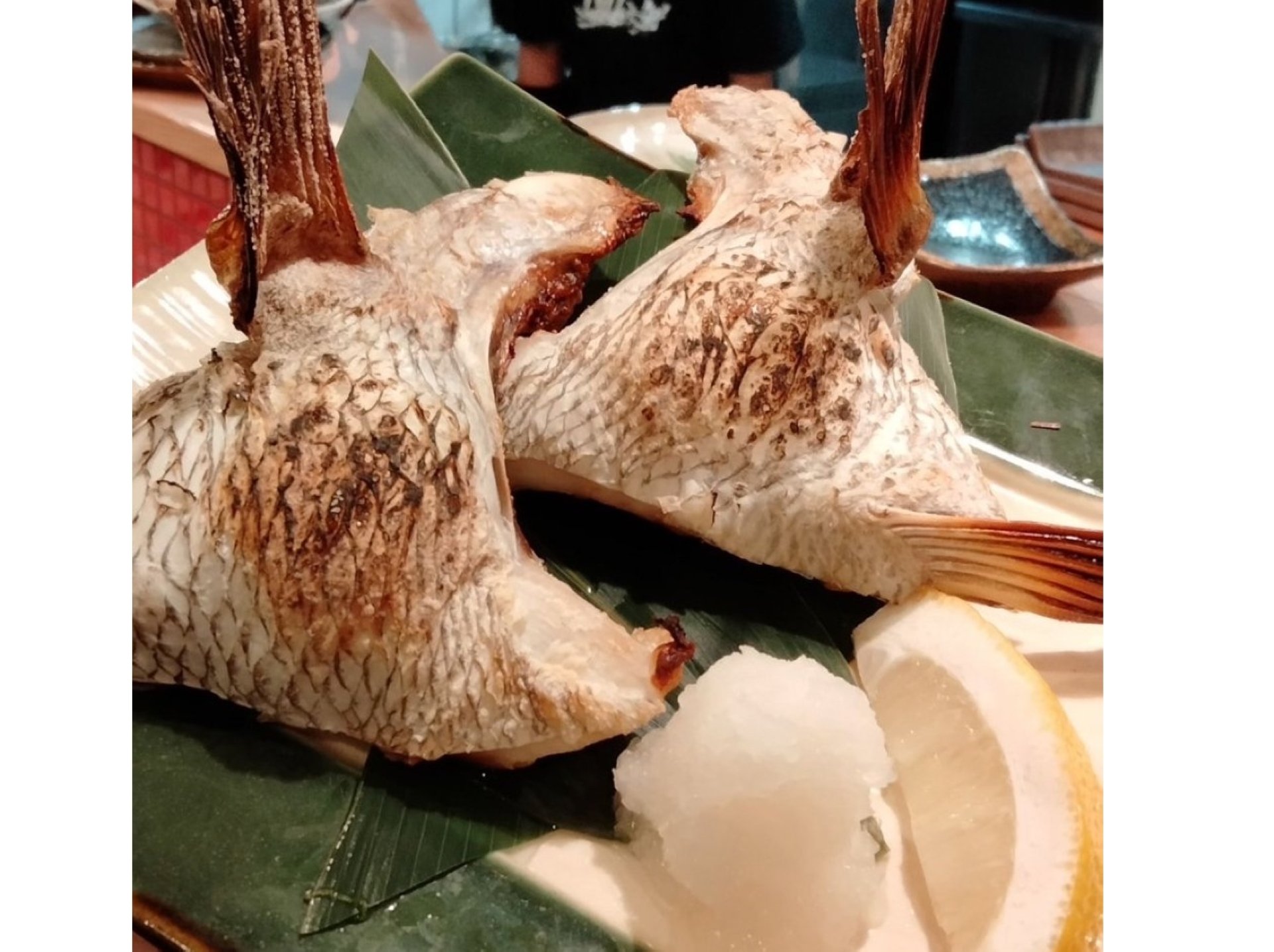 熟成魚の塩焼き