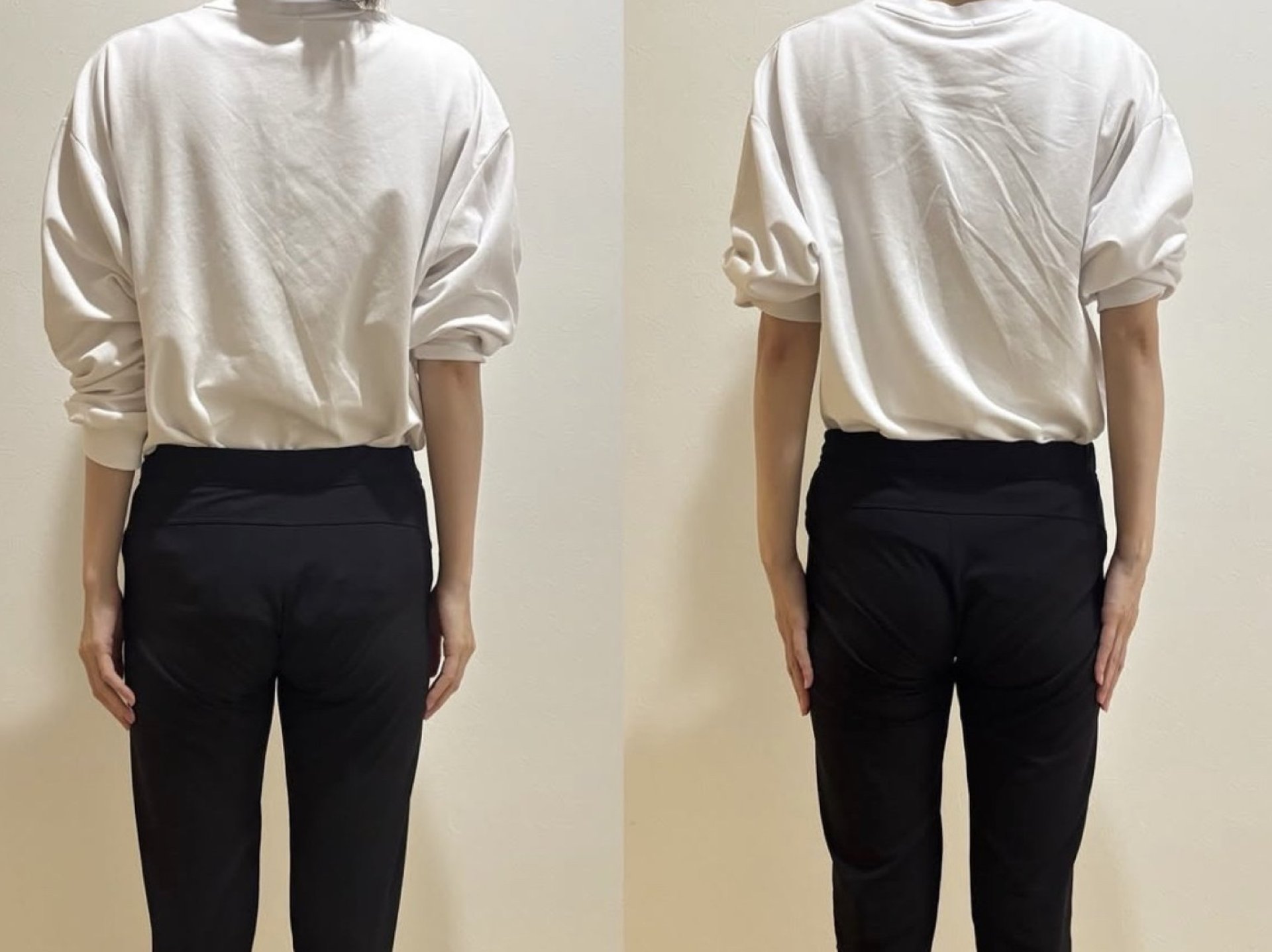 腰痛ケア before/after