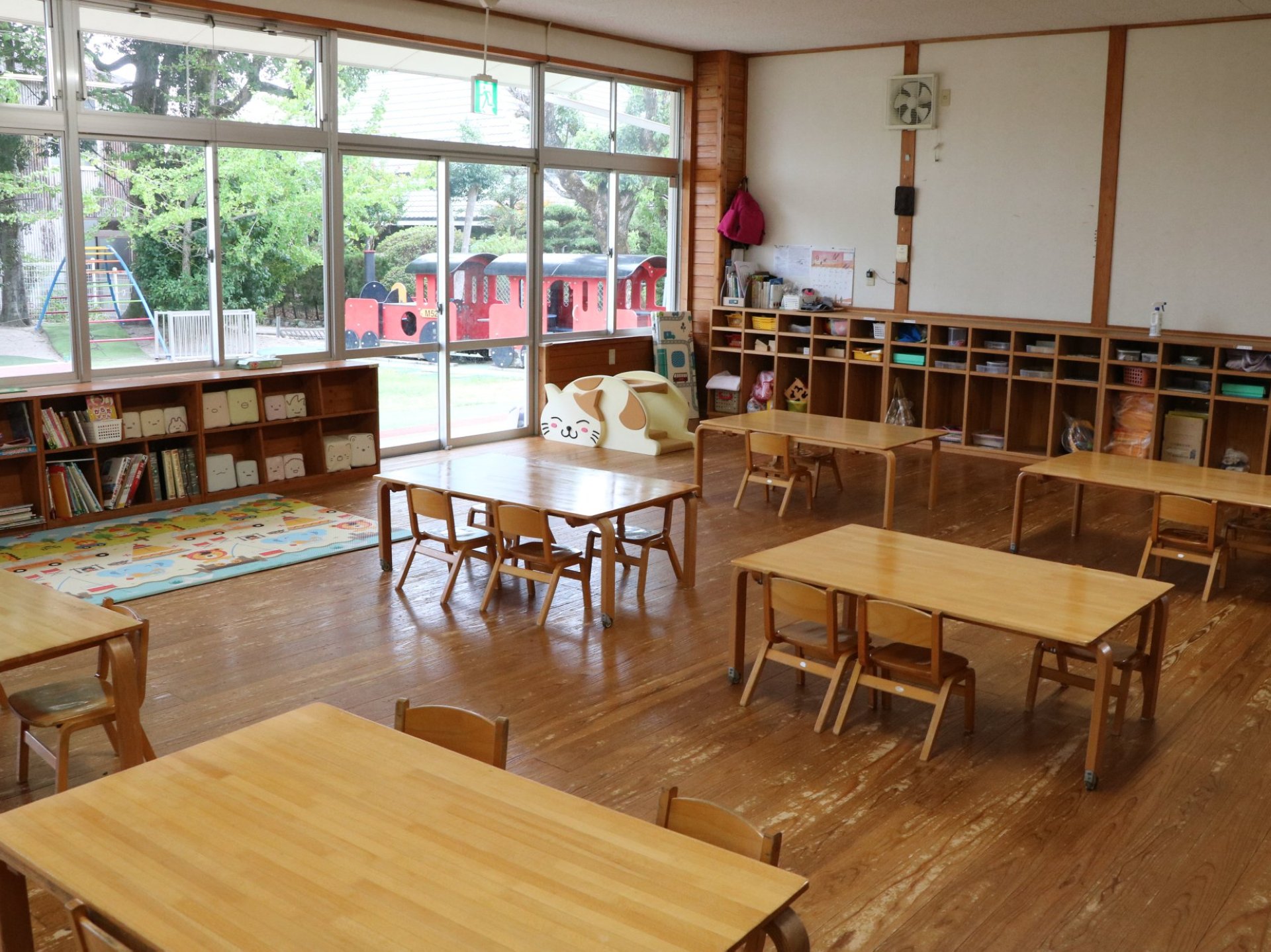 毎日をのびのび過ごせる、居心地のよい園内◎