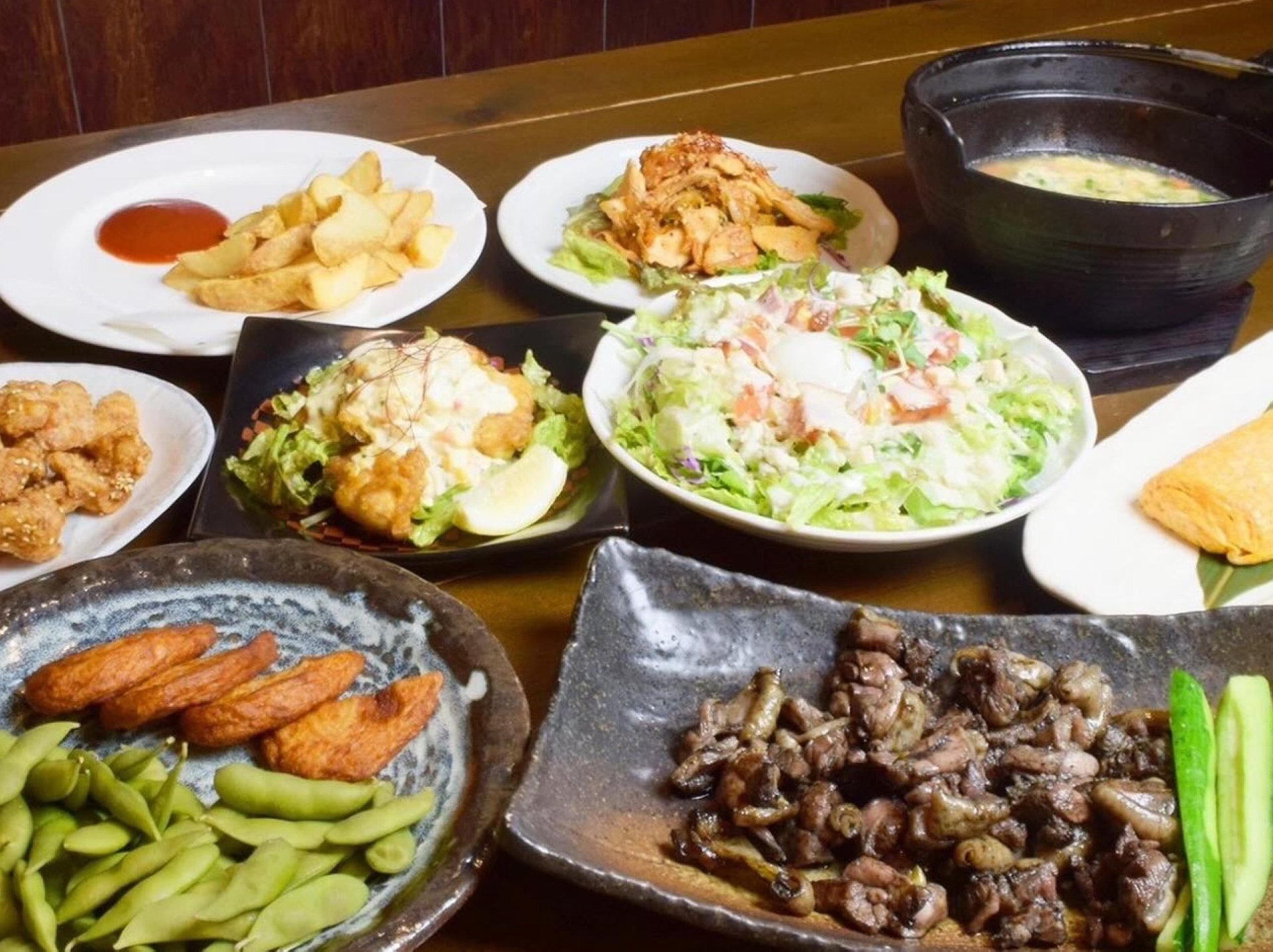 もも炭火焼 宴会コース2H飲放題付6,000円(OS90分)