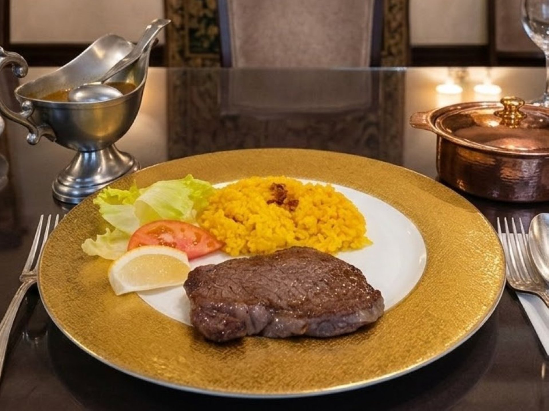 ■濃厚な牛の旨味が際立つ!黒毛和牛ヒレ肉ステーキカリー11,200円