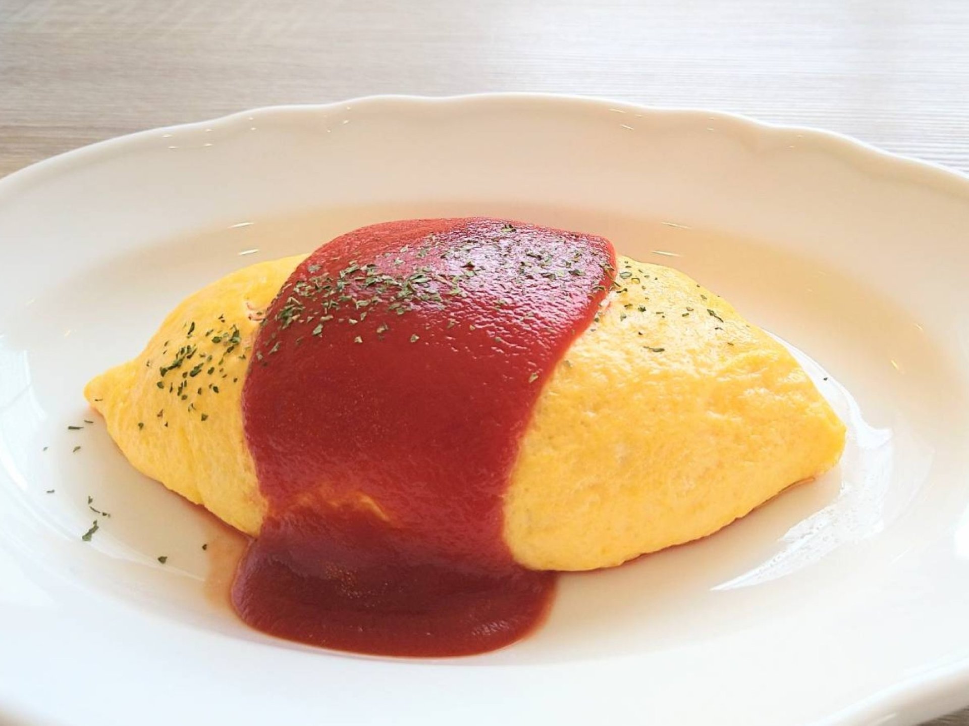 ふわっふわのオムライス♡