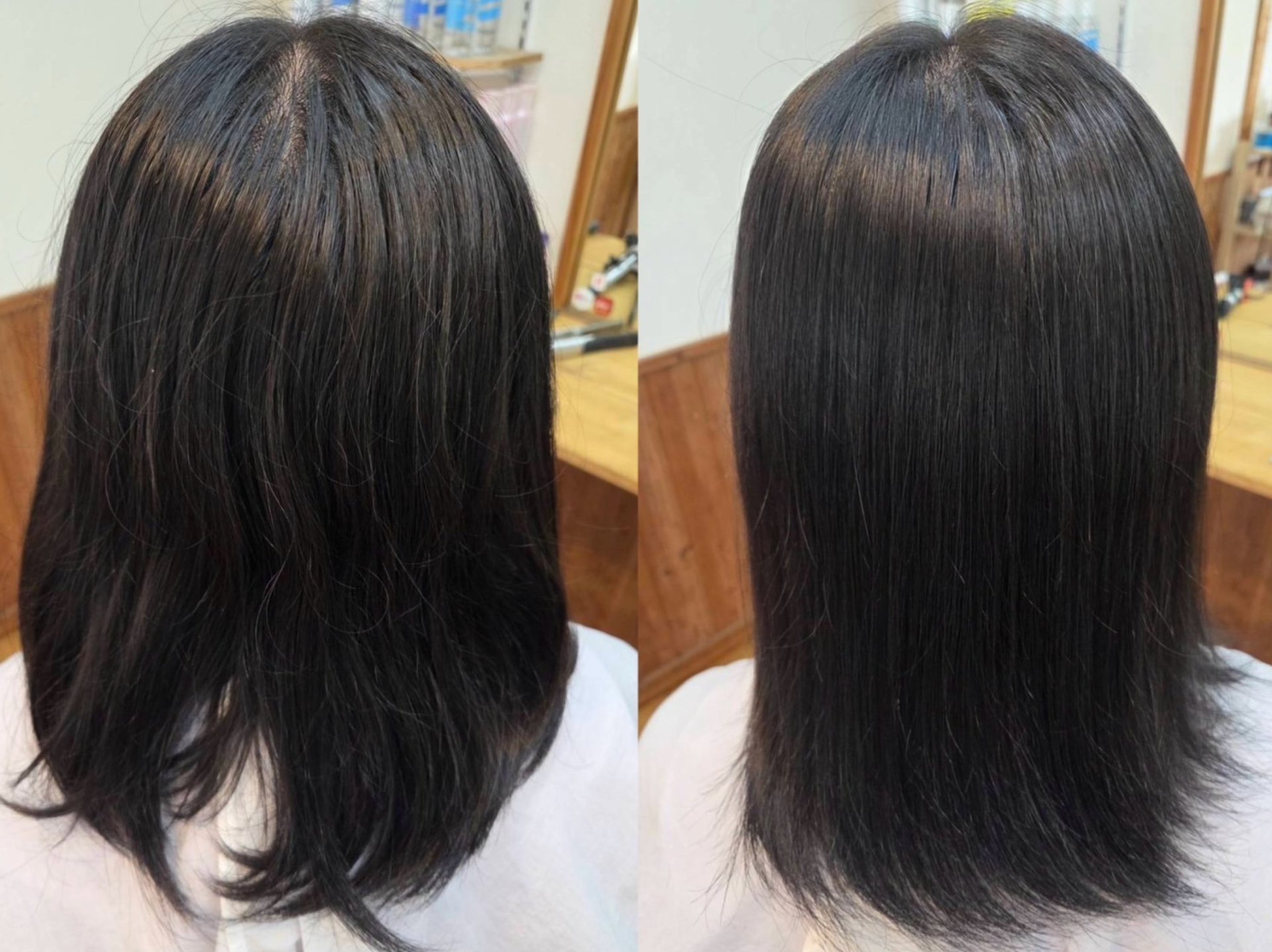 《before→after》うねりが収まり、艶感UP♪