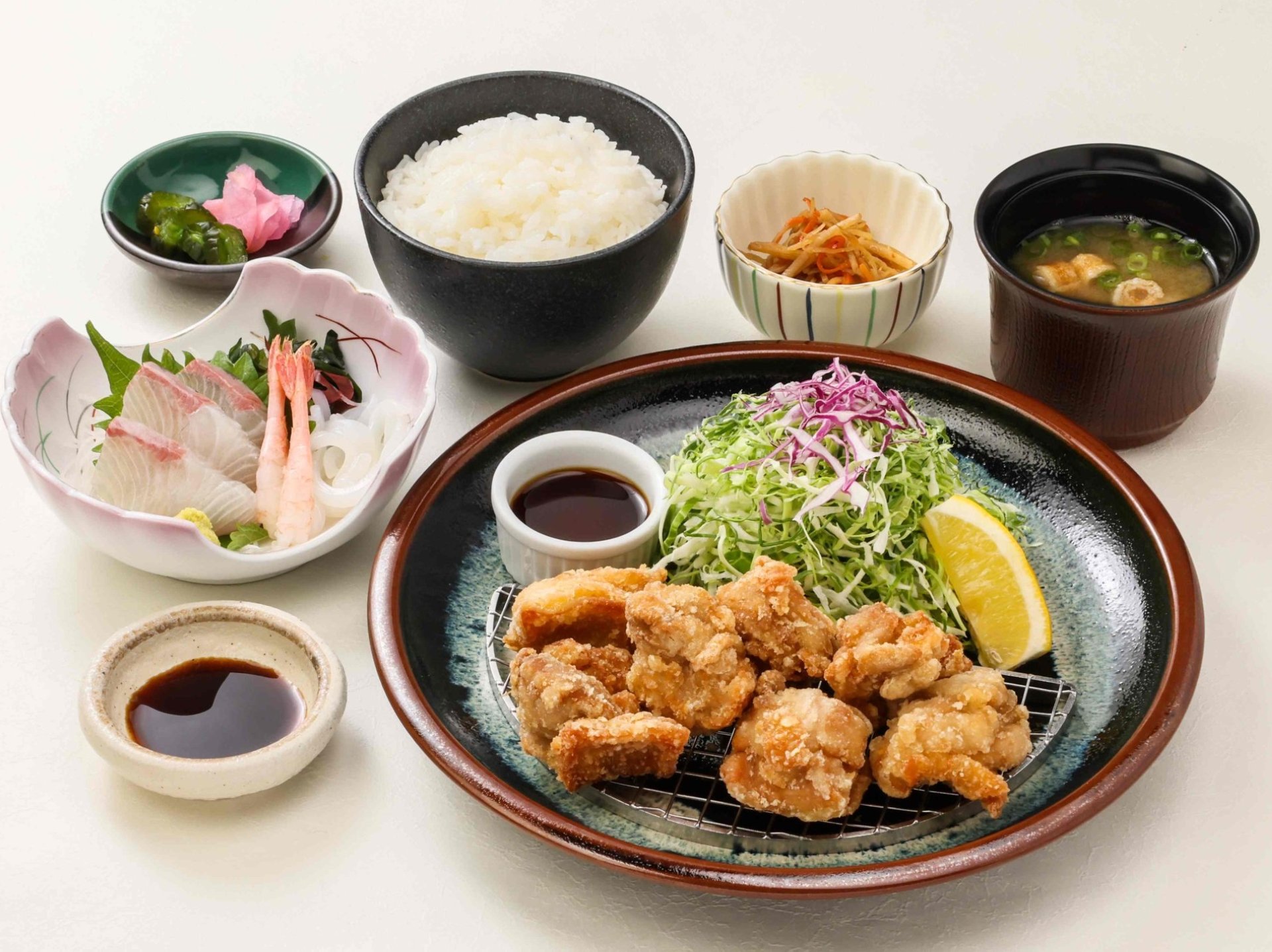 長州どりの唐揚げ御膳