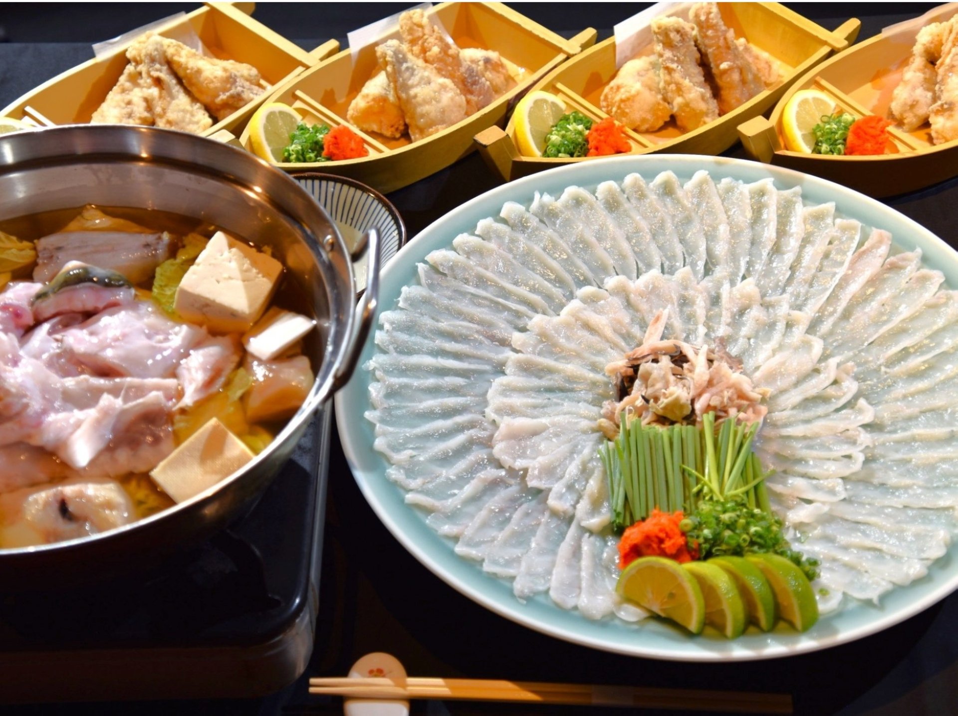 大皿ふぐコース