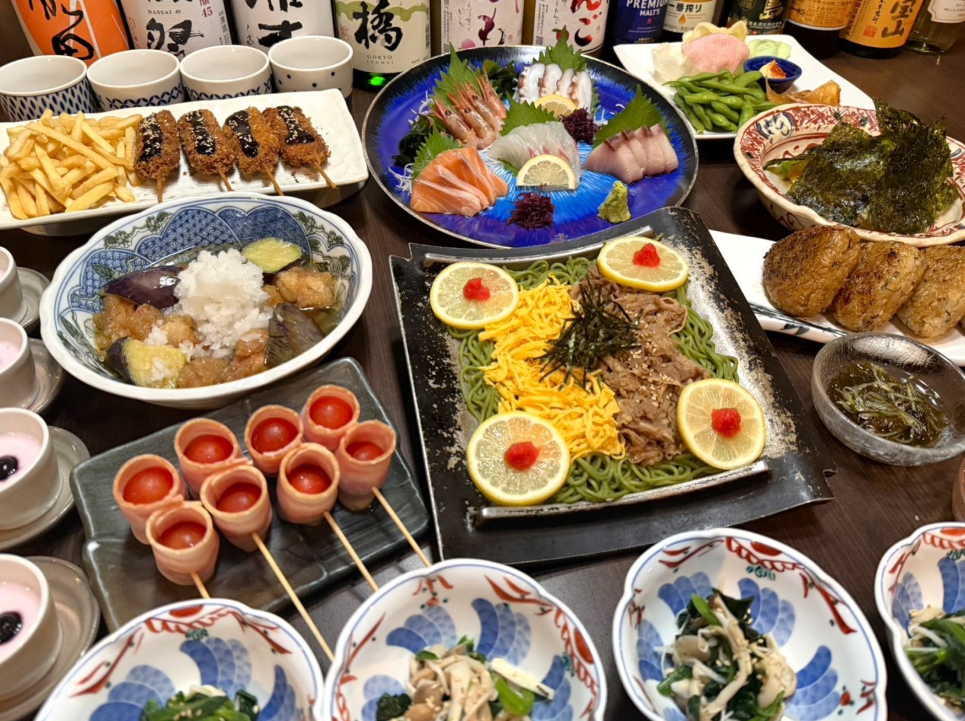 2H飲放付『瓦そばコース』6,380円