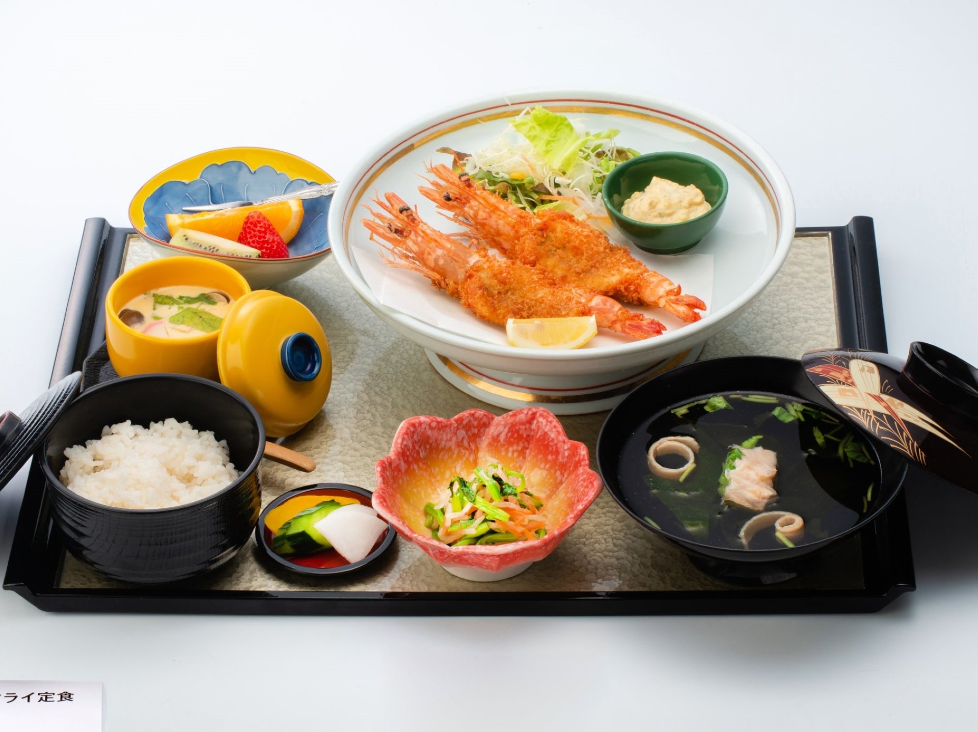 有頭大えびフライセット1,760円