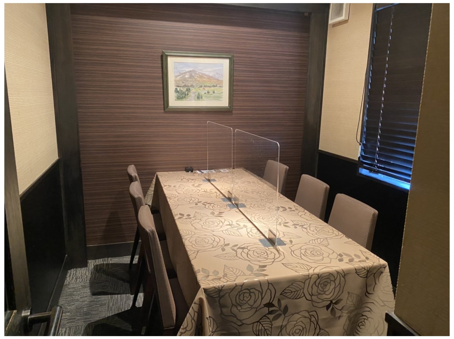 個室でのお食事会にも最適です