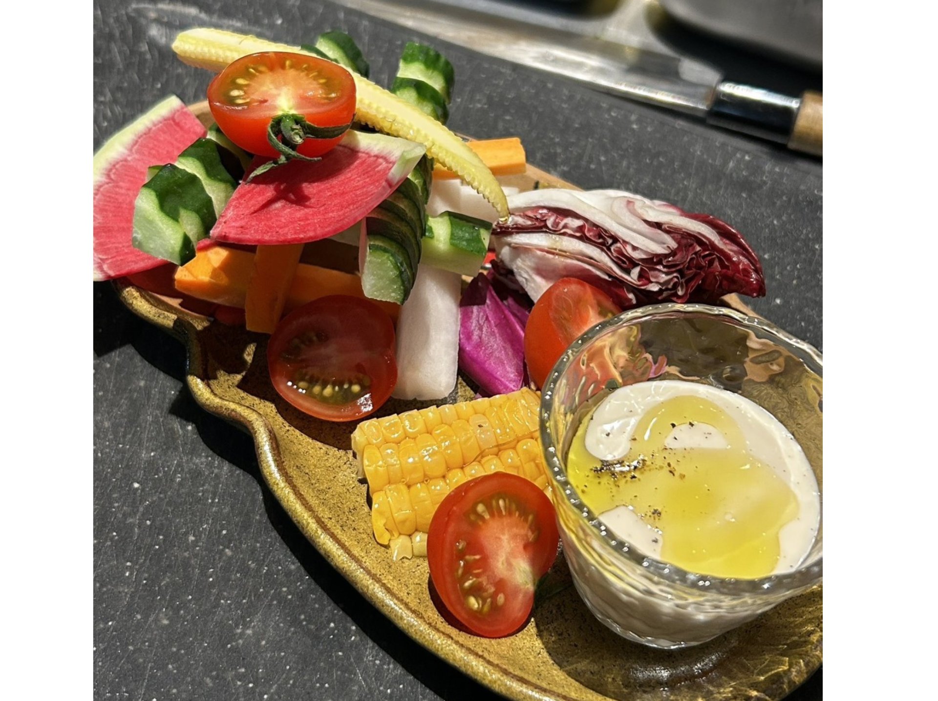 スティックお野菜　冷製バーニャソース770円
