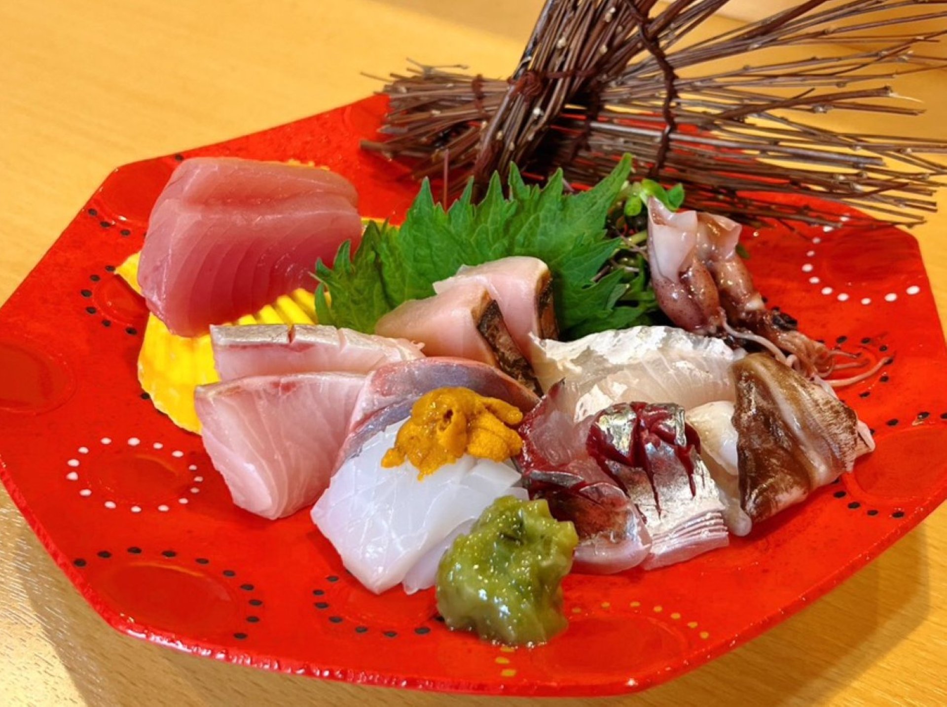 新鮮魚介をお刺身で♪