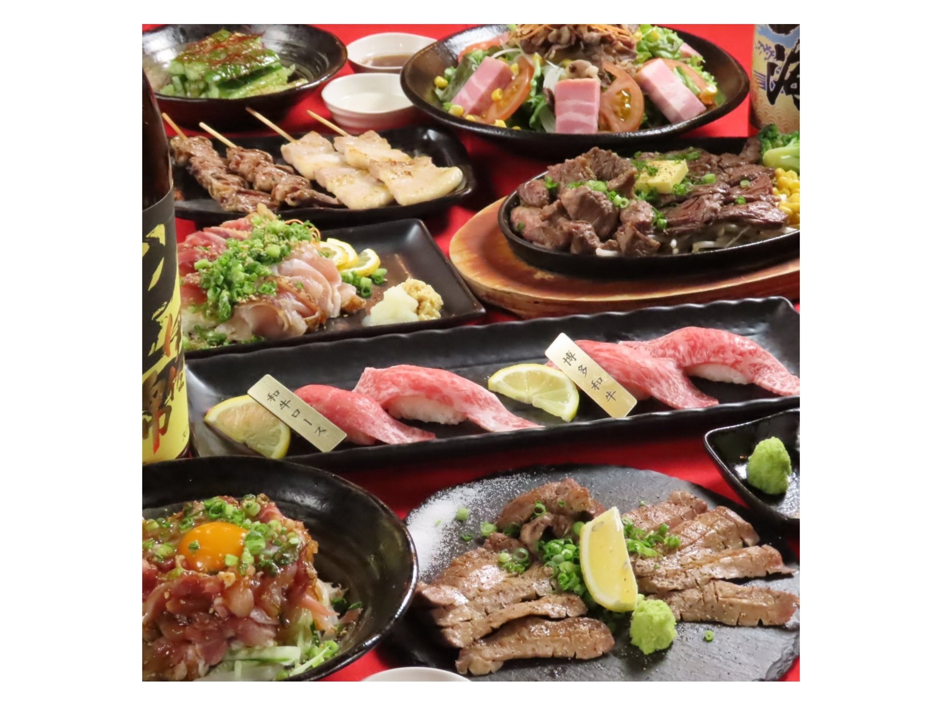 ■2時間飲放込 極上肉の宴会コース8,000円　イメージ