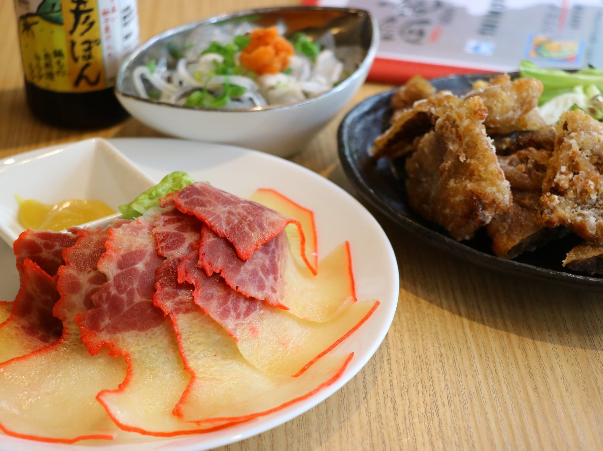 絶品くじらメニューやフグのメニューも有ります！
