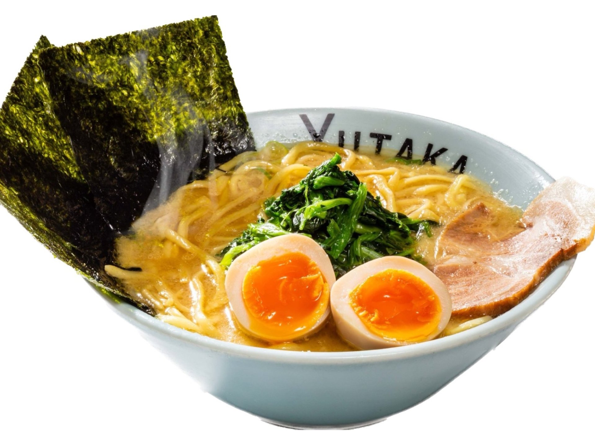 家系ラーメン900円。ニンニク追加でパンチ増