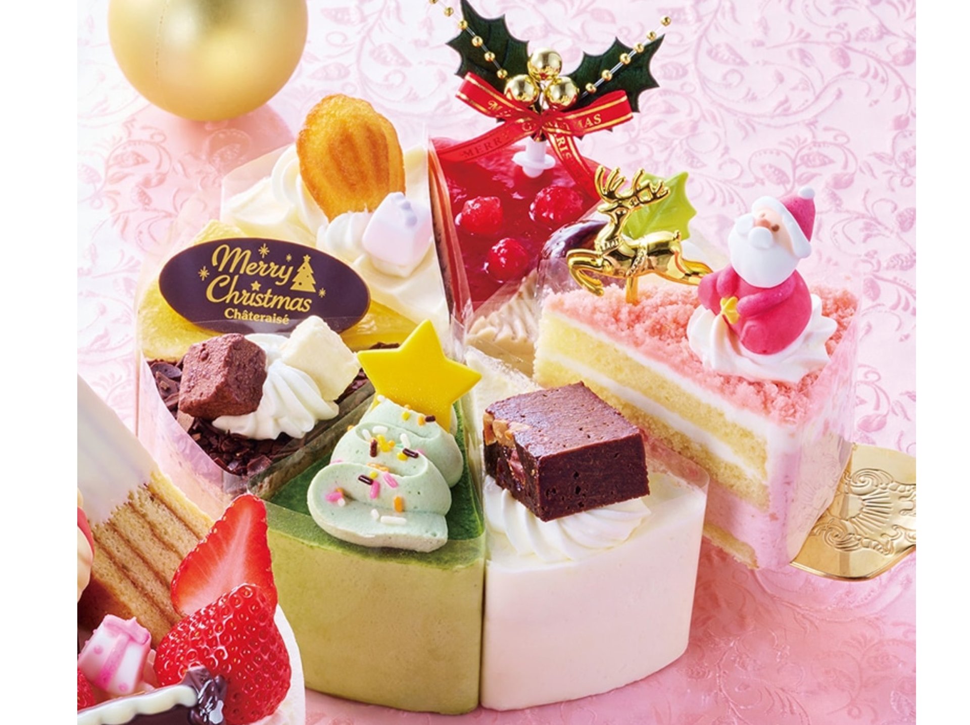 Xmasアソートデコレーション17cm4,536円