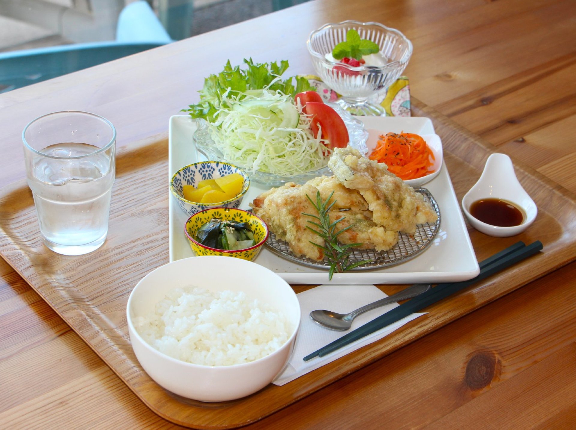 とり天抹茶プレート